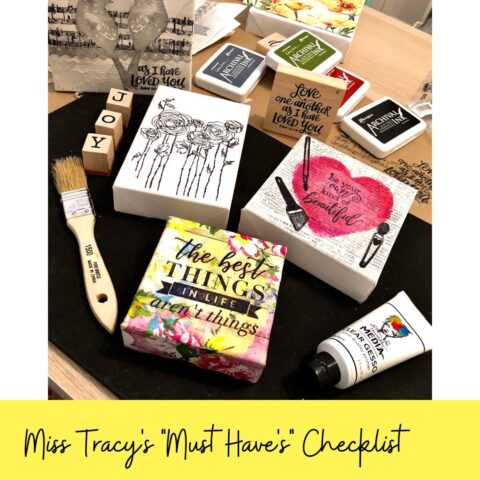 Napkin Art Must Haves Checklist Miss Tracy Creates