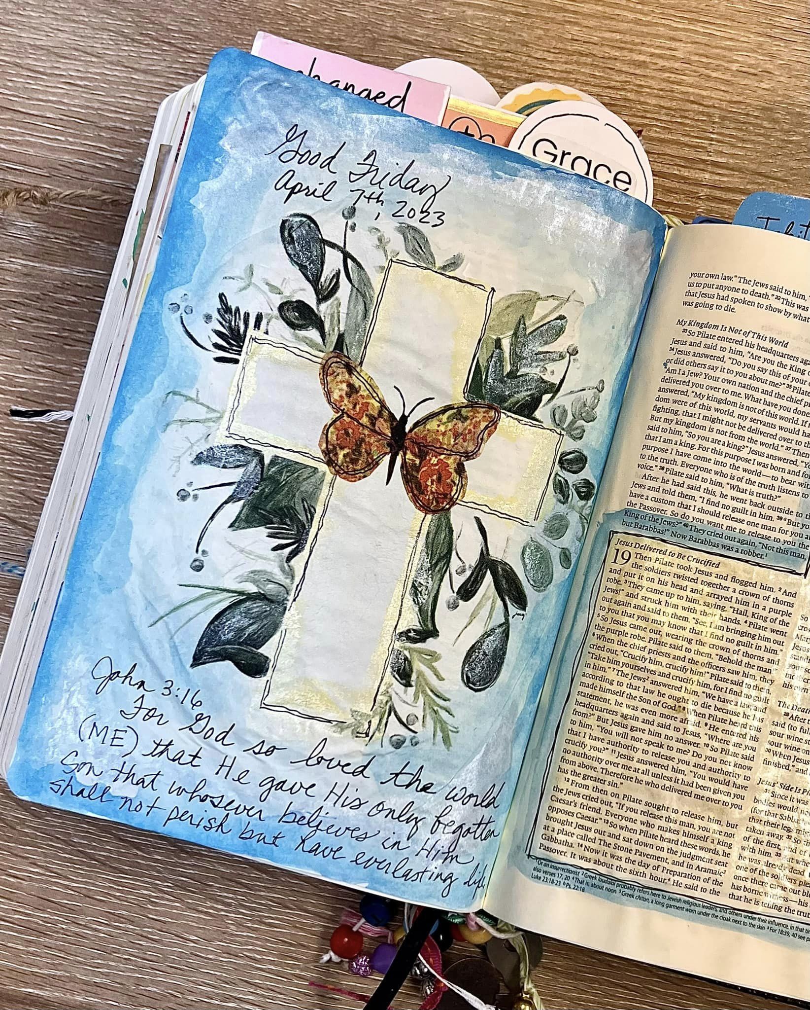 Using Washi Tape in Your Bible Journal  Bible journaling, Bible journaling  for beginners, Bible art journaling