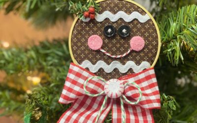 Gingerbread Hoop Ornament
