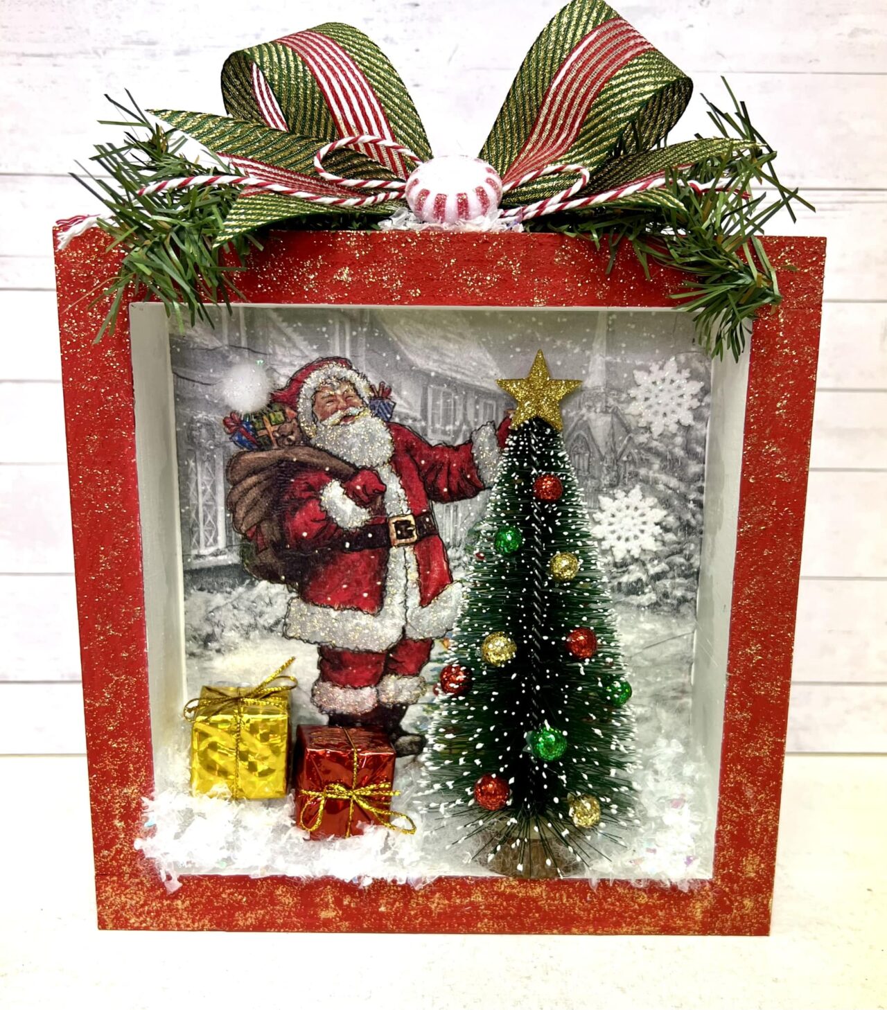 DIY Christmas Shadowbox Miss Tracy Creates