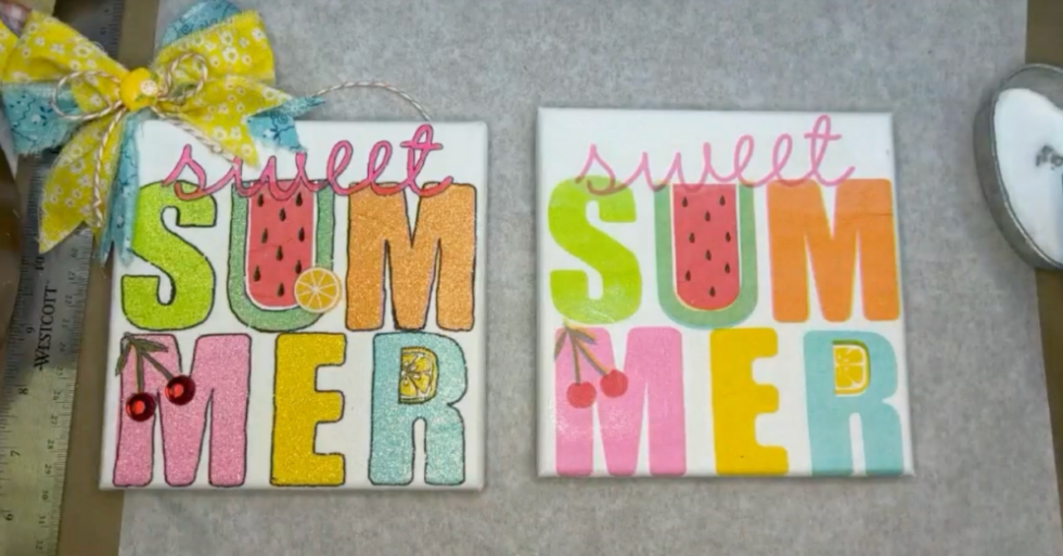 Summertime Fun with the Patriotic Summer Canvas Set | Miss Tracy Creates