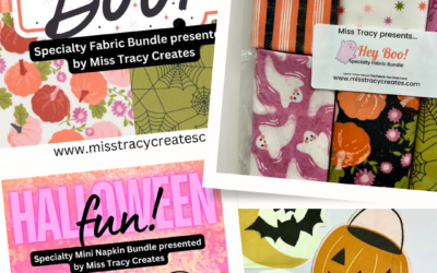 Halloween Crafty Bundles Reveal! – Halloween Fun Mini Napkin Bundle  & Hey Boo Fabric Bundle