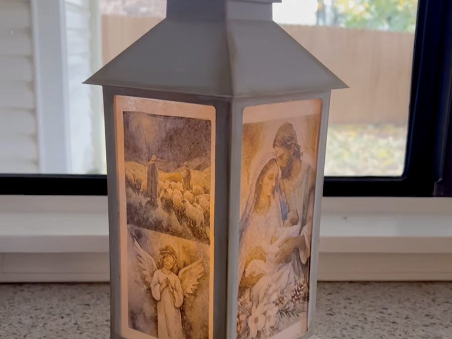 Learn to Make a DIY Christmas Napkin Art Lantern