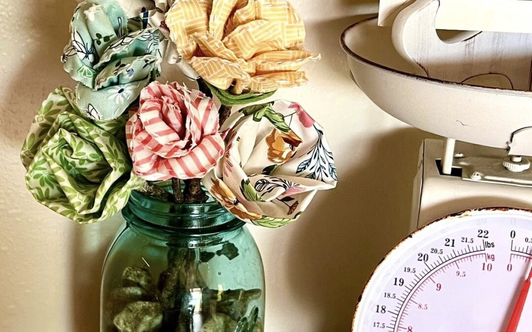 How to Make Stitched Fabric Flowers for a Handmade Bouquet