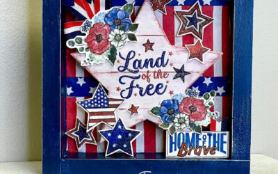 How to Make a Patriotic Shadowbox: Step-by-Step Napkin Art Tutorial