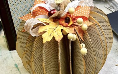 How to Make a Book Page Pumpkin