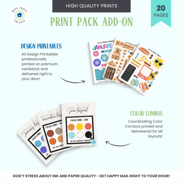 A Year to Remember Scrapbook Printed Pack Add-On