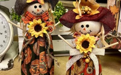 DIY Standing Scarecrow Fabric Craft