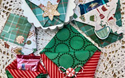 Christmas Treat Pocket Tutorial: Easy Paper & Fabric Gift Card Holders