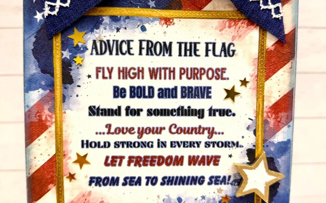 How to Make an Advice from the Flag Napkin Art Canvas