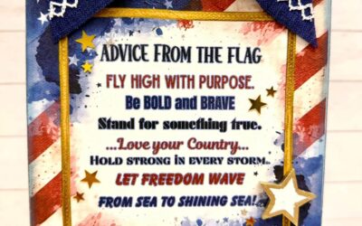 How to Make an Advice from the Flag Napkin Art Canvas