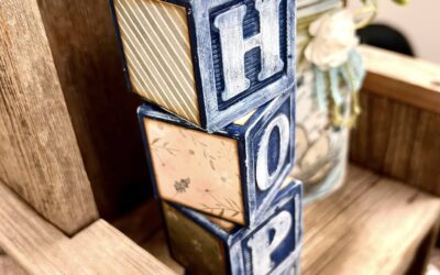 How to Make Repurposed Wooden Block Word Decor