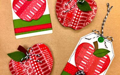 Easy Scrap Apple Crafts with Paper and Fabric 