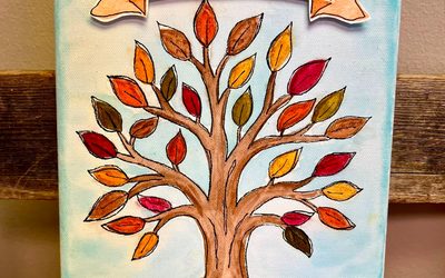 DIY Tree of Remembrance Watercolor Canvas
